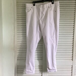 Lane Bryant Collection Slim Straight White Women’s Jeans size 18